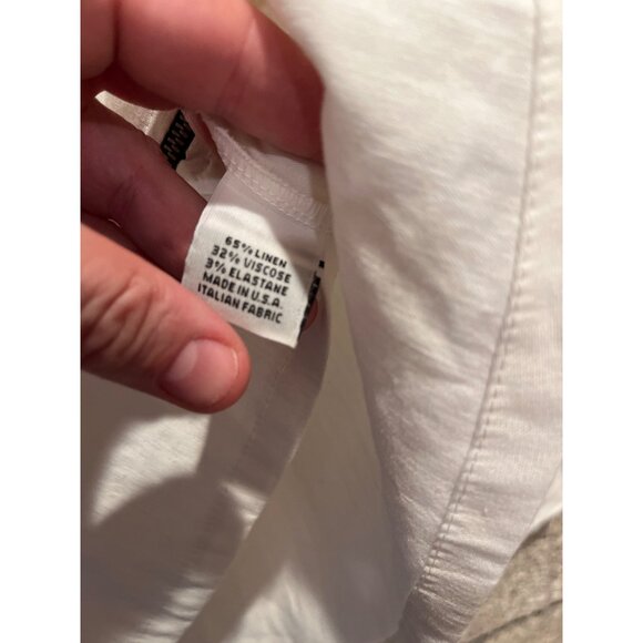 Bryn Walker Womens White Front Zip Long Sleeve Top - Picture 6 of 6